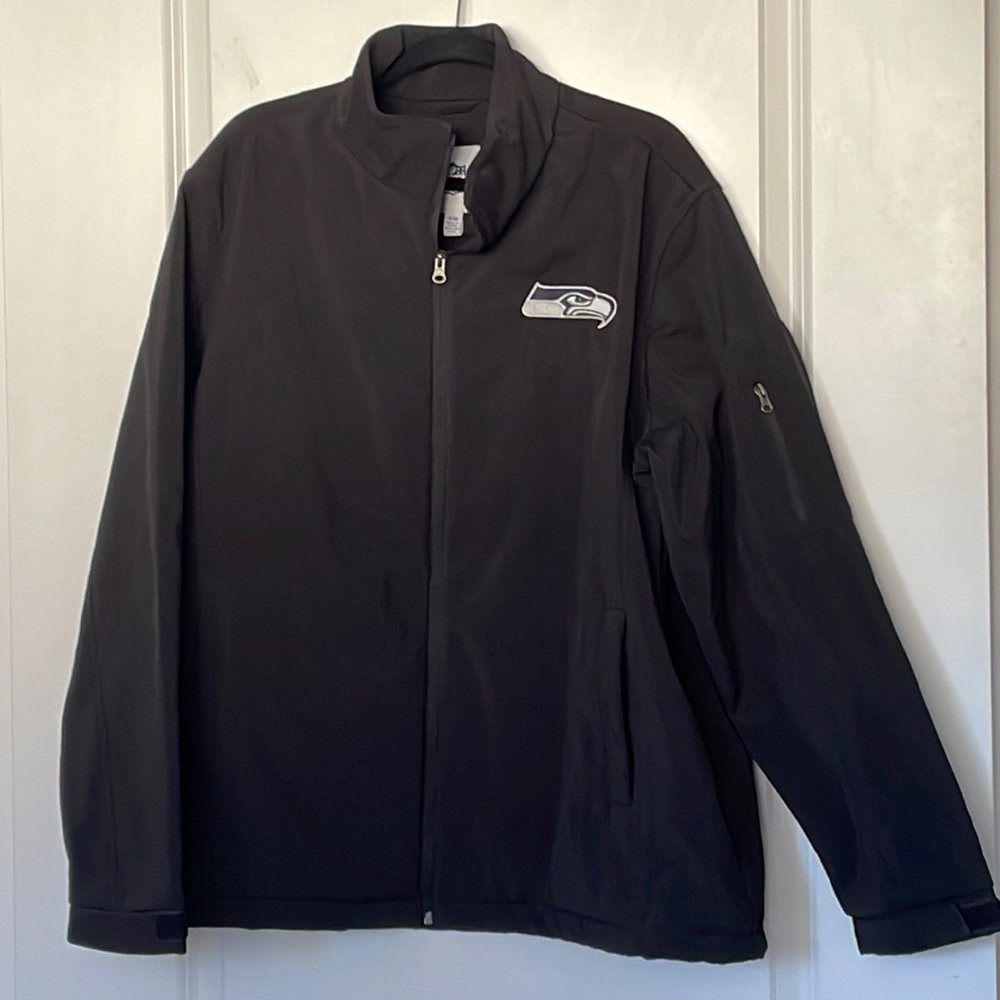 NFL Seattle Seahawks Black Softshell Jacket XL